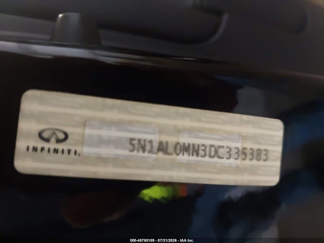 2013 Infiniti Jx35 მანქანა იყიდება აუქციონზე, vin: 5N1AL0MN3DC335383, აუქციონის ნომერი: 45780159