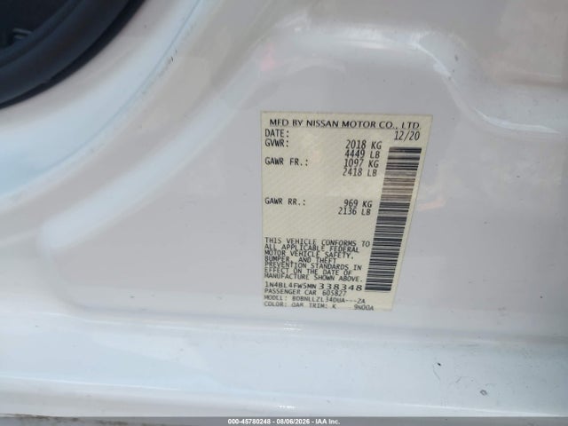 1N4BL4FW5MN338348 Nissan Altima Platinum Intelligent Awd