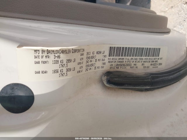 Продажа на аукционе авто 2006 Jeep Commander Limited, vin: 1J8HH58296C283531, номер лота: 45780265