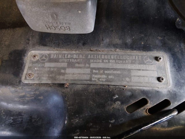 45780404 :رقم المزاد ، 038052B vin ، 1961 Mercedes-benz 220s مزاد بيع