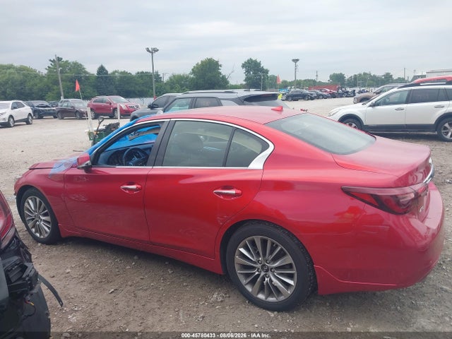2022 Infiniti Q50 Luxe Awd მანქანა იყიდება აუქციონზე, vin: JN1EV7BR9NM340861, აუქციონის ნომერი: 45780433