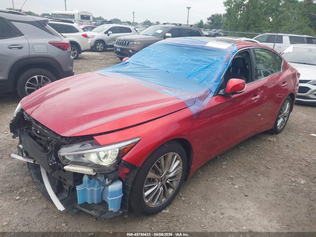 2022 Infiniti Q50 Luxe Awd მანქანა იყიდება აუქციონზე, vin: JN1EV7BR9NM340861, აუქციონის ნომერი: 45780433