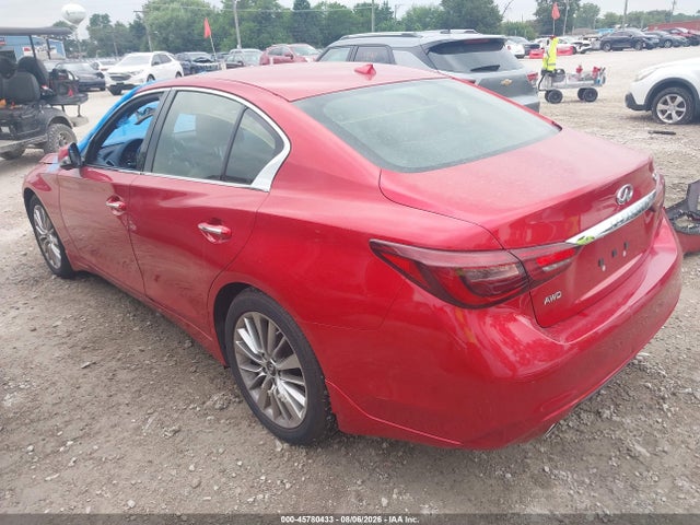 2022 Infiniti Q50 Luxe Awd მანქანა იყიდება აუქციონზე, vin: JN1EV7BR9NM340861, აუქციონის ნომერი: 45780433