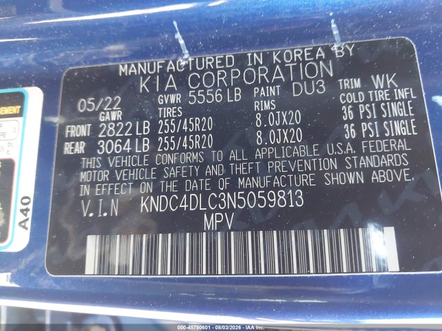 KIA Ev6 Gt-line 2022 KNDC4DLC3N5059813 Image 9