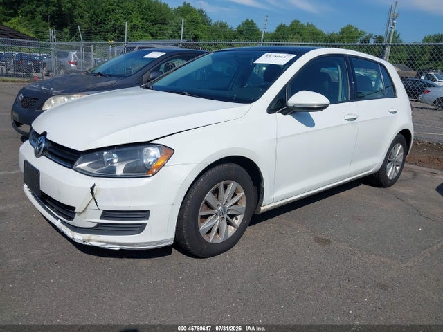 Продажа на аукционе авто 2016 Volkswagen Golf Tsi S 4-door, vin: 3VW217AU5GM032009, номер лота: 45780647