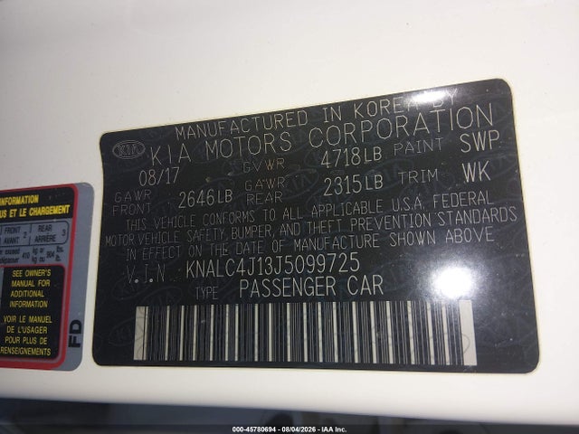 KIA Cadenza Premium 2018 KNALC4J13J5099725 Image 9