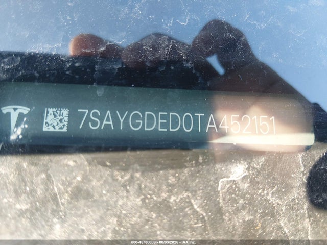 45780808 :رقم المزاد ، 7SAYGDED0TA452151 vin ، 2026 Tesla Model Y مزاد بيع