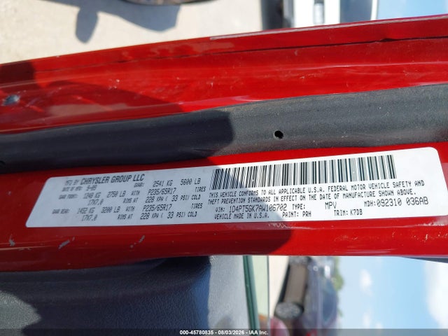 Aukcja sprzedaży 2010 Dodge Nitro Sxt, vin: 1D4PT5GK7AW106702, numer aukcji: 45780835
