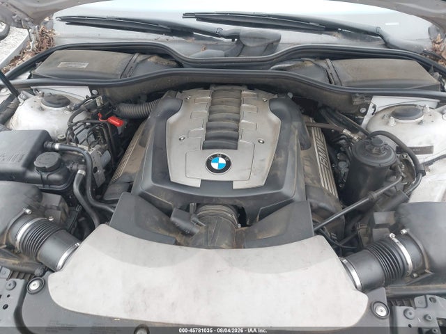 2007 Bmw 750i მანქანა იყიდება აუქციონზე, vin: WBAHL83517DT10920, აუქციონის ნომერი: 45781035