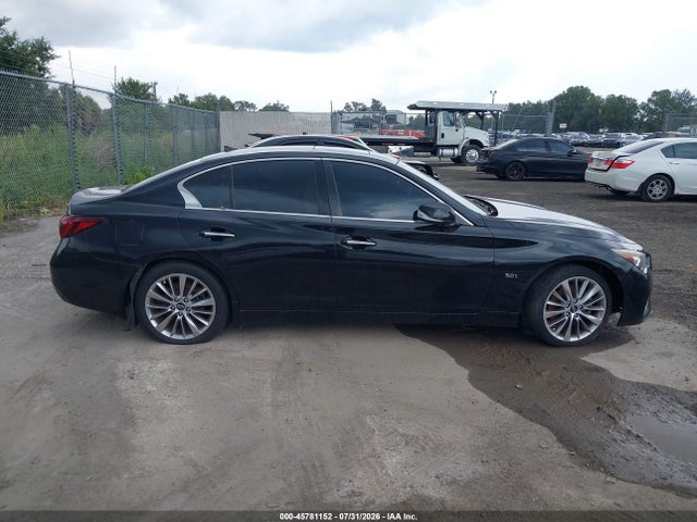 2018 Infiniti Q50 3.0t Luxe მანქანა იყიდება აუქციონზე, vin: JN1EV7AP6JM363119, აუქციონის ნომერი: 45781152