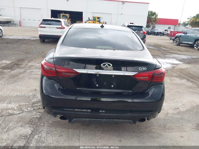 2018 Infiniti Q50 3.0t Luxe მანქანა იყიდება აუქციონზე, vin: JN1EV7AP6JM363119, აუქციონის ნომერი: 45781152