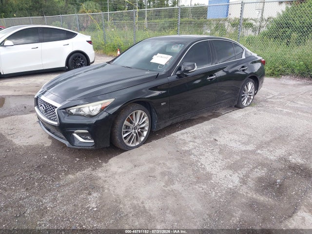 2018 Infiniti Q50 3.0t Luxe მანქანა იყიდება აუქციონზე, vin: JN1EV7AP6JM363119, აუქციონის ნომერი: 45781152
