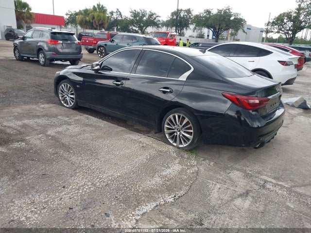2018 Infiniti Q50 3.0t Luxe მანქანა იყიდება აუქციონზე, vin: JN1EV7AP6JM363119, აუქციონის ნომერი: 45781152
