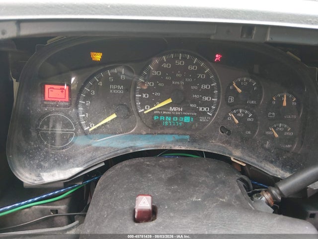 45781439 :رقم المزاد ، 2GTEC19V011231603 vin ، 2001 Gmc Sierra 1500 Sle مزاد بيع