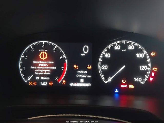 Продажа на аукционе авто 2025 Honda Cr-v Ex-l Awd, vin: 2HKRS4H78SH491935, номер лота: 45781473