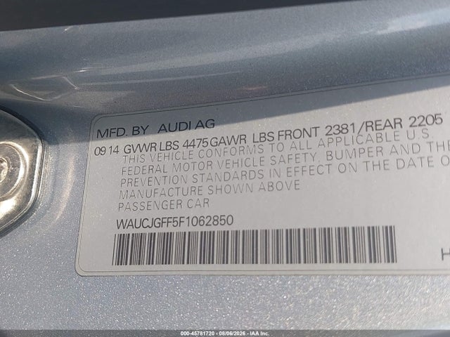 Продаж на аукціоні авто 2015 Audi A3 2.0 Tdi Premium, vin: WAUCJGFF5F1062850, номер лоту: 45781720