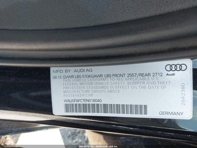Aukcja sprzedaży 2014 Audi A6 2.0t Premium, vin: WAUGFAFC7EN018040, numer aukcji: 45781741