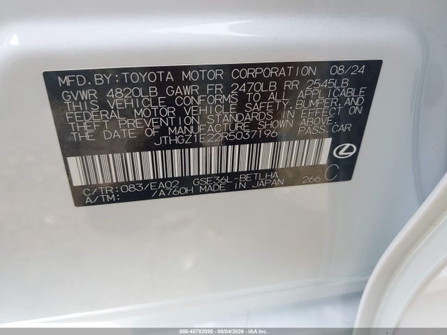Продажа на аукционе авто 2024 Lexus Is 350 F Sport, vin: JTHGZ1E22R5037196, номер лота: 45782090