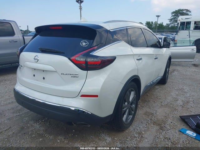 2019 Nissan Murano Platinum მანქანა იყიდება აუქციონზე, vin: 5N1AZ2MS5KN111291, აუქციონის ნომერი: 45782233