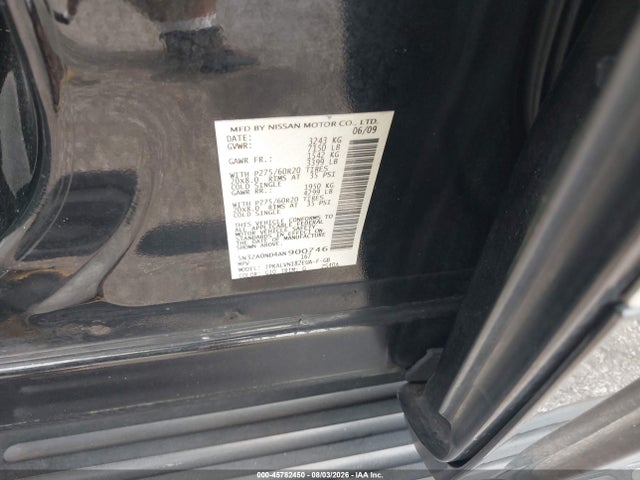 45782450 :رقم المزاد ، 5N3ZA0ND4AN900746 vin ، 2010 Infiniti Qx56 مزاد بيع