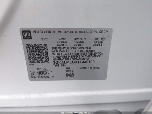 GMC Terrain Fwd Elevation 2026 3GKALMEGXTL449190 Image 9