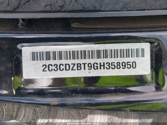 45782493 :رقم المزاد ، 2C3CDZBT9GH358950 vin ، 2016 Dodge Challenger R/t Plus Shaker مزاد بيع