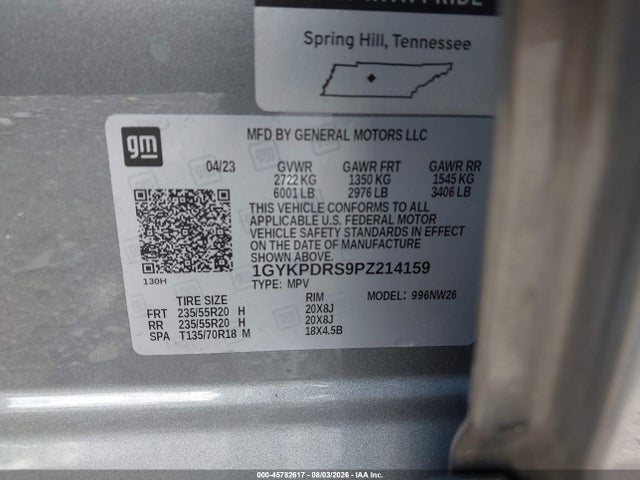 Продажа на аукционе авто 2023 Cadillac Xt6 Awd Premium Luxury, vin: 1GYKPDRS9PZ214159, номер лота: 45782617
