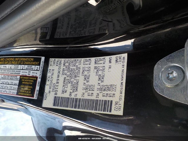 45782741 :رقم المزاد ، 1N6ED1CM5NN683108 vin ، 2022 Nissan Frontier King Cab S 4x4 مزاد بيع