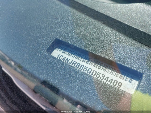 Aukcja sprzedaży 2016 Jeep Patriot Sport, vin: 1C4NJRBB5GD534409, numer aukcji: 45782780