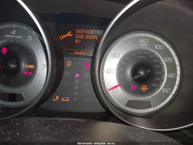 45782838 :رقم المزاد ، 2HNYD2H54BH550121 vin ، 2011 Acura Mdx Advance Package مزاد بيع