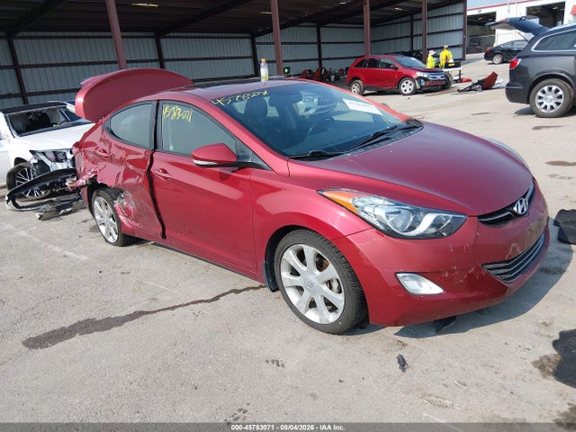 2013 Hyundai Elantra Limited მანქანა იყიდება აუქციონზე, vin: 5NPDH4AE6DH284934, აუქციონის ნომერი: 45783071