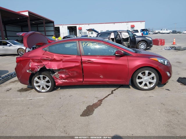 2013 Hyundai Elantra Limited მანქანა იყიდება აუქციონზე, vin: 5NPDH4AE6DH284934, აუქციონის ნომერი: 45783071