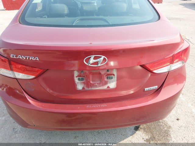 2013 Hyundai Elantra Limited მანქანა იყიდება აუქციონზე, vin: 5NPDH4AE6DH284934, აუქციონის ნომერი: 45783071