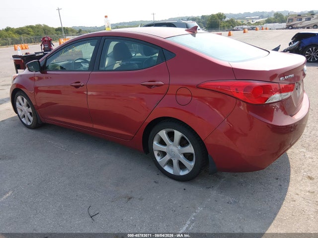 2013 Hyundai Elantra Limited მანქანა იყიდება აუქციონზე, vin: 5NPDH4AE6DH284934, აუქციონის ნომერი: 45783071
