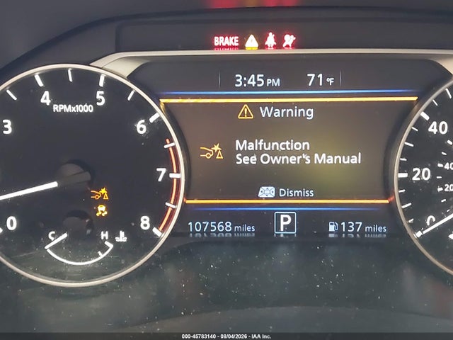 1N4BL4DV8PN311403 Nissan Altima Sv Fwd