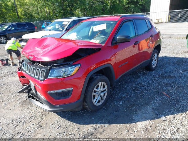 2018 Jeep Compass Sport 4x4 მანქანა იყიდება აუქციონზე, vin: 3C4NJDAB3JT252873, აუქციონის ნომერი: 45783154