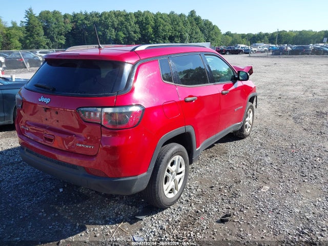 2018 Jeep Compass Sport 4x4 მანქანა იყიდება აუქციონზე, vin: 3C4NJDAB3JT252873, აუქციონის ნომერი: 45783154