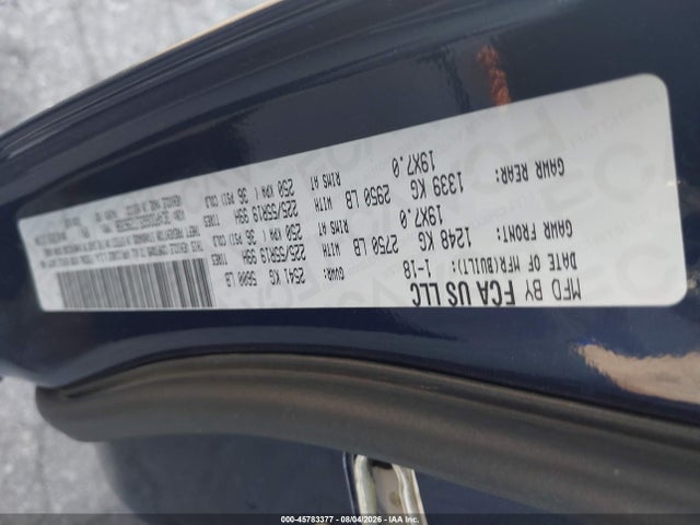 Aukcja sprzedaży 2018 Dodge Journey Crossroad Awd, vin: 3C4PDDGG5JT296358, numer aukcji: 45783377