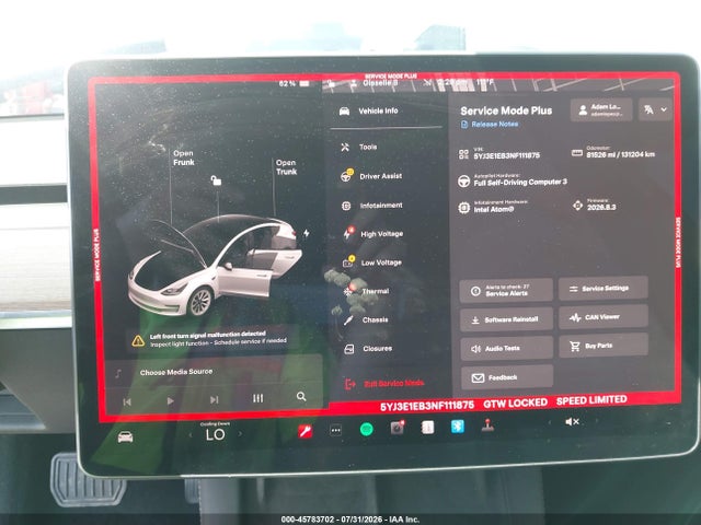 Tesla Model 3 Long Range Dual Motor All-wheel Drive 2022 5YJ3E1EB3NF111875 Image 18