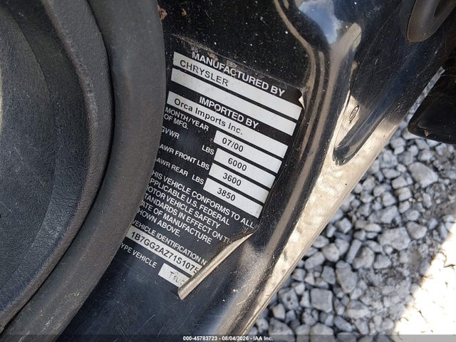 2001 Dodge Dakota Slt/sport მანქანა იყიდება აუქციონზე, vin: 1B7GG2AZ71S107507, აუქციონის ნომერი: 45783723
