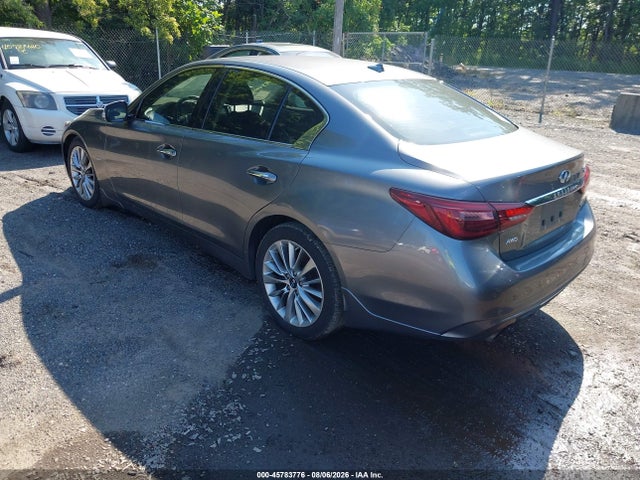 45783776 :رقم المزاد ، JN1EV7AR7JM432613 vin ، 2018 Infiniti Q50 3.0t Luxe مزاد بيع