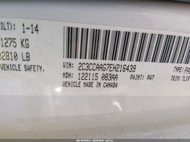 Продажа на аукционе авто 2014 Chrysler 300, vin: 2C3CCAAG7EH216439, номер лота: 45783914