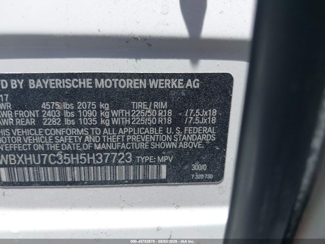 WBXHU7C35H5H37723 BMW X1 Sdrive28i