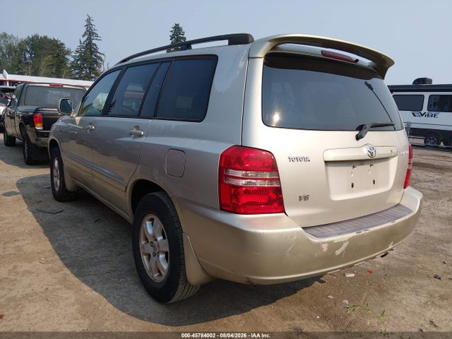 Aukcja sprzedaży 2002 Toyota Highlander Limited V6, vin: JTEGF21A520037866, numer aukcji: 45784002