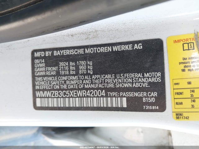 Mini Countryman Cooper 2014 WMWZB3C5XEWR42004 Image 9