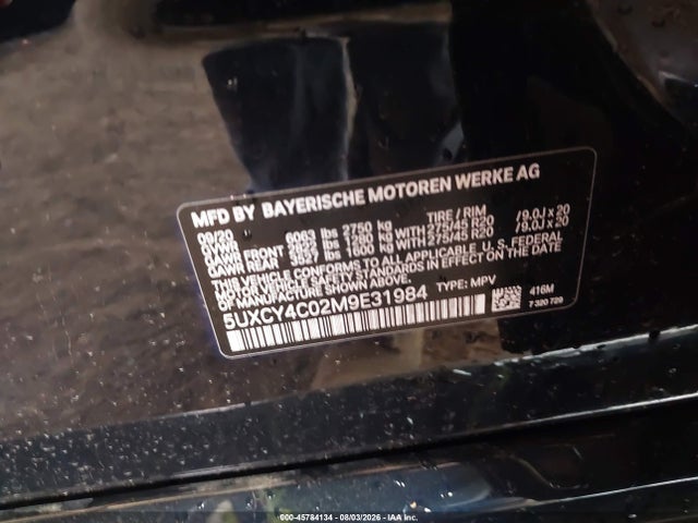 BMW X6 Sdrive40i 2021 5UXCY4C02M9E31984 Image 9