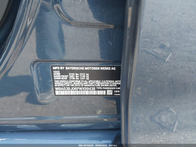 WBA53BJ06PWX99438 BMW 540 I