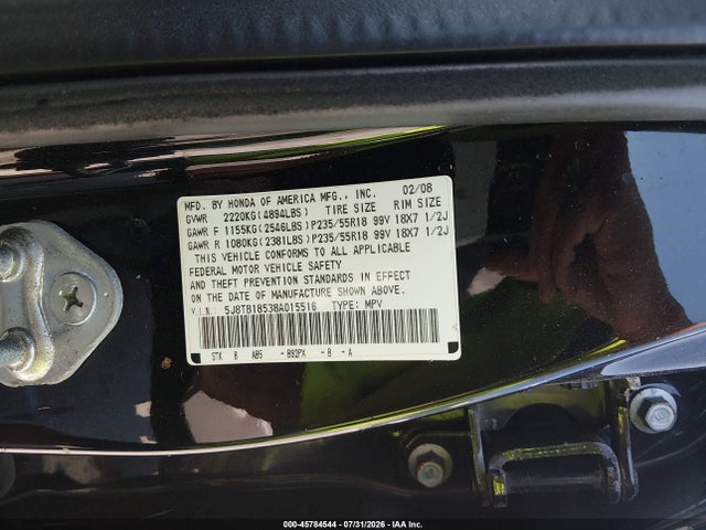 Продаж на аукціоні авто 2008 Acura Rdx, vin: 5J8TB18538A015516, номер лоту: 45784544