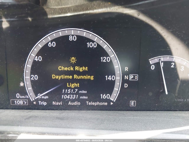 45784553 :رقم المزاد ، WDDNG9EB8DA528732 vin ، 2013 Mercedes-benz S 550 4matic مزاد بيع