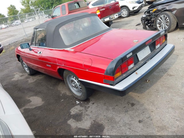 Aukcja sprzedaży 1987 Alfa Romeo Spider Graduate, vin: ZARBA5648H1045552, numer aukcji: 45784581
